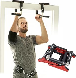 Jayflex CrossGrips Compact Pull Up Bar - Pull Up Bar Door Frame for Work from Home Fitness - Adjustable Door Frame Pullup ...