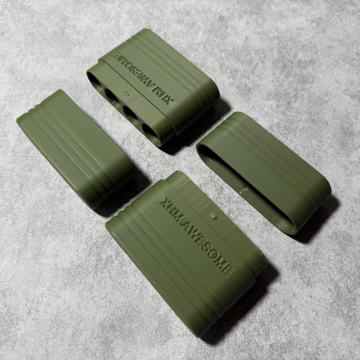 AA Battery Storage Case, Portable Batteries Holder, Tight Sealed & Splash Proof for Camping, Travel & Daily Organization, Pack of 2 (Military Green) image 3
