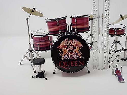 Miniatura 3 de Batería en miniatura Roger Taylor QUEEN Excelentes detalles. Mini tambor