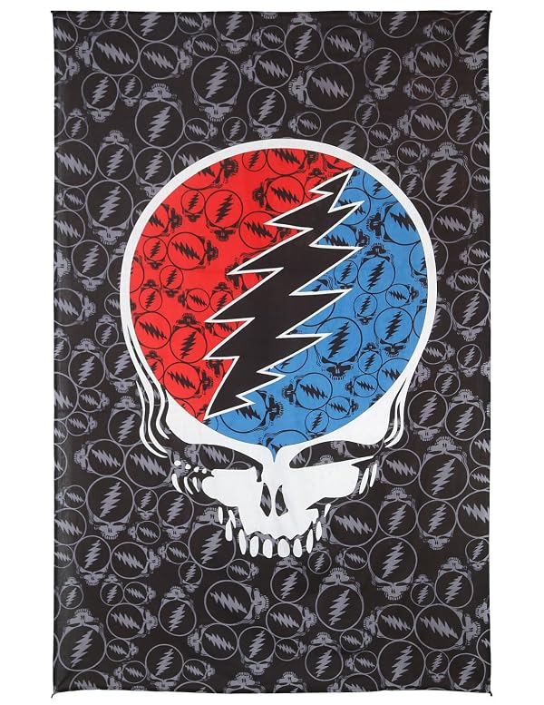 Sunshine Joy Grateful Dead Steal Your Face Tapestry Tablecloth Wall Art Beach Sheet Huge 52x80 Inches by Sunshine Joy - Used condition - US$23.30