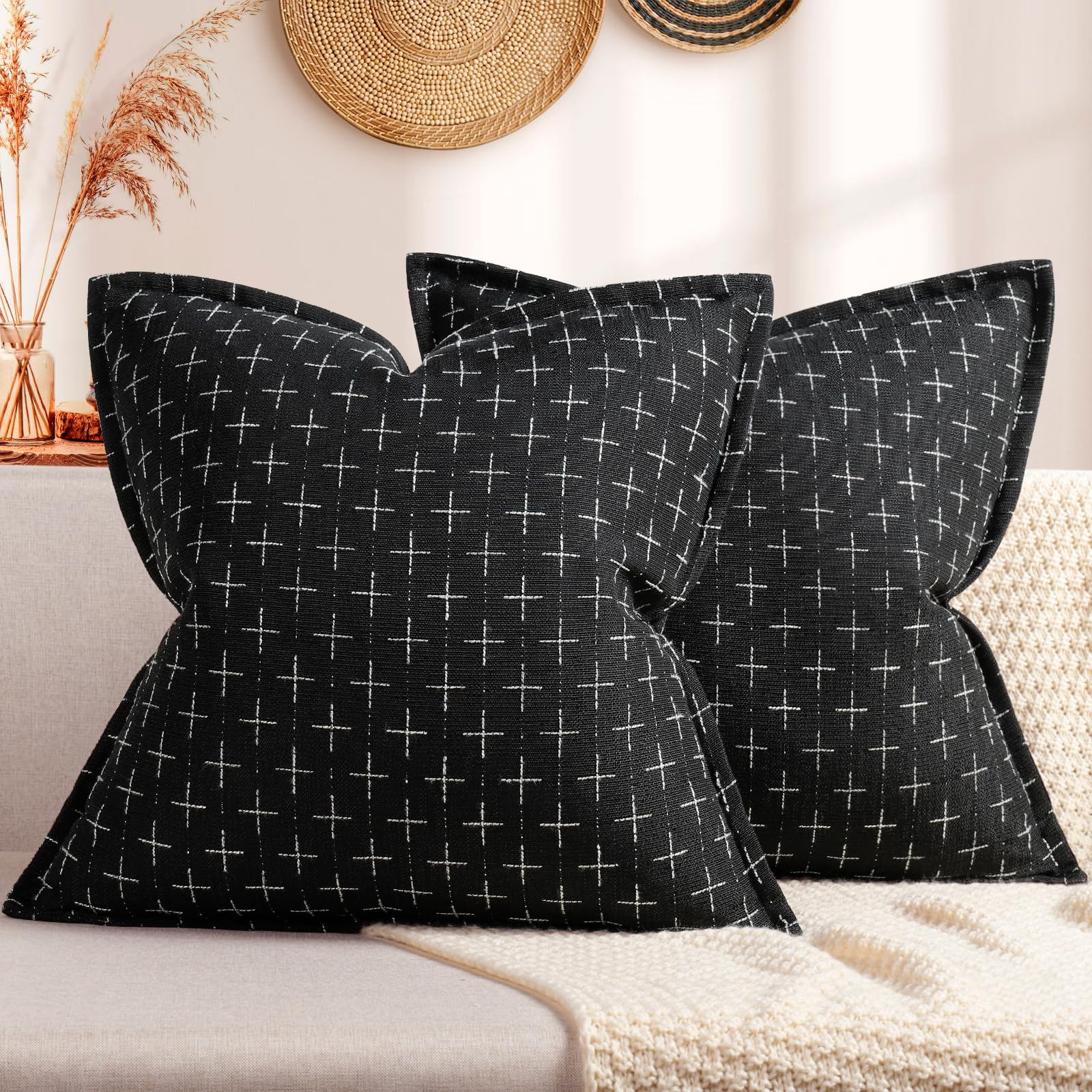 Amazon.com: ZWJD Pillow Covers 26x26 Set of 2 Soft Polyester