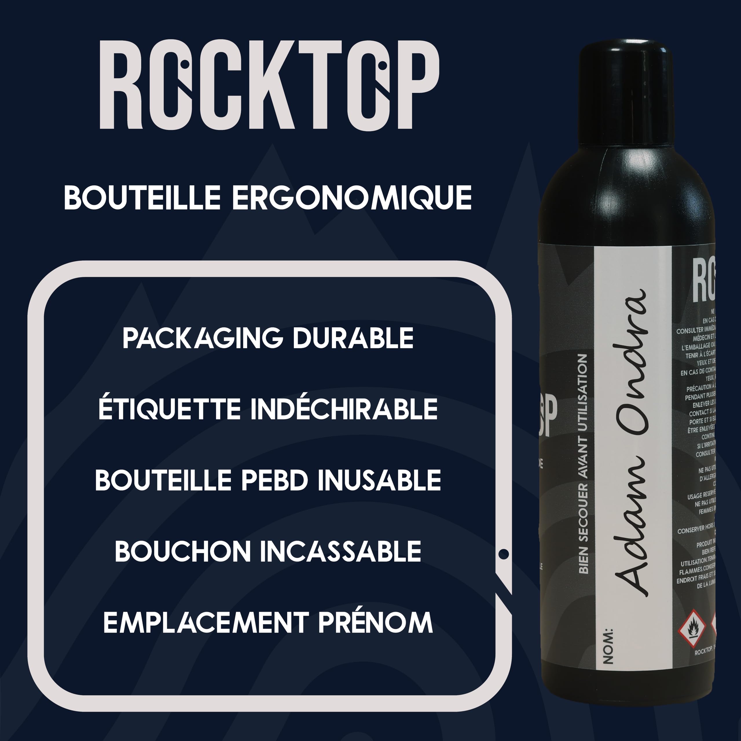 ROCKTOP Magnésie Liquide 200ml Liquid Chalk Anti-Transpiration Escalade Crossfit Musculation Mains Sèches