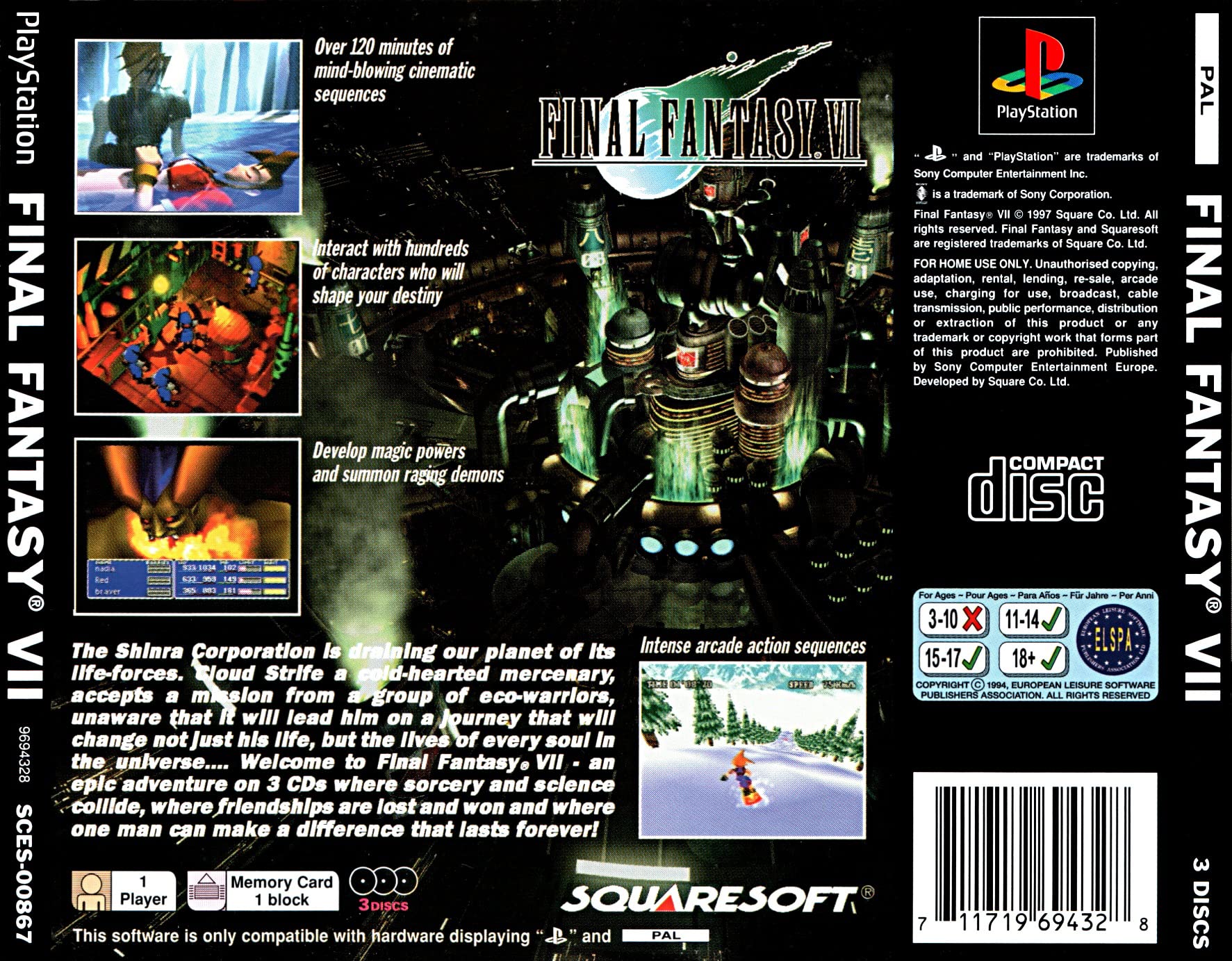 Final Fantasy 7 [Importación Inglesa]