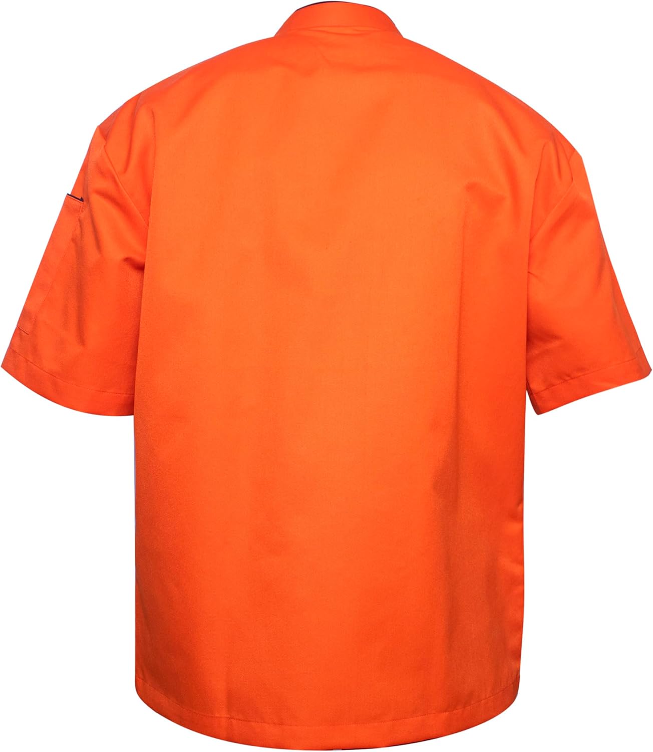 Unisex for Chef Jacket Short Sleeve,Food Service, Caterers, Bakers(Color : Black Multi contrast piping, Size : S-6XLarge)