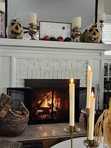 Miniatura 5 de Velas LED sin llama, funciona con pilas, con temporizador automático, vela eléctrica falsa para ventana parpadeante como cera real, vela flotante