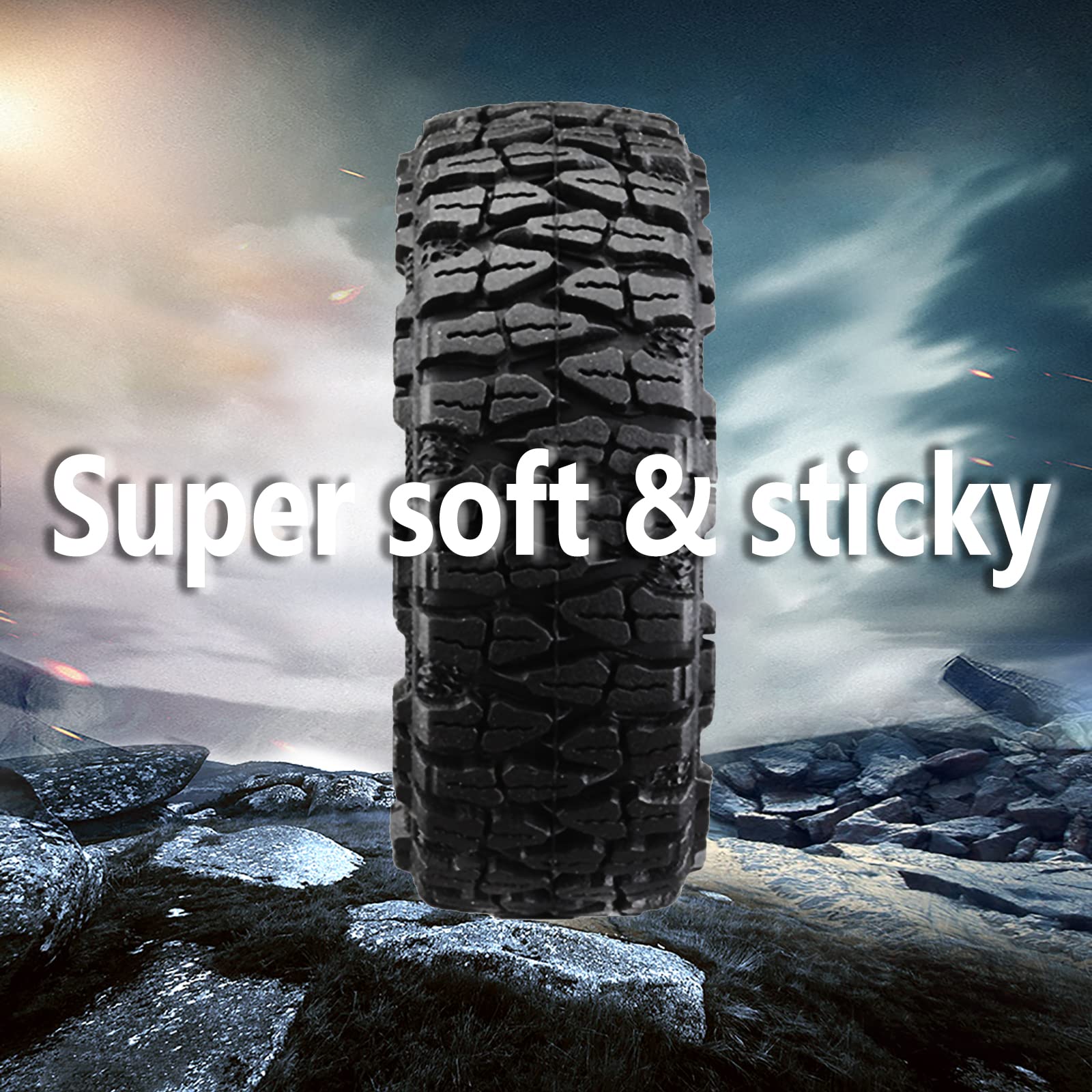 Amazon.co.jp: 1.0 ドラグタイヤ 60 * 22mm SCX24ホイール