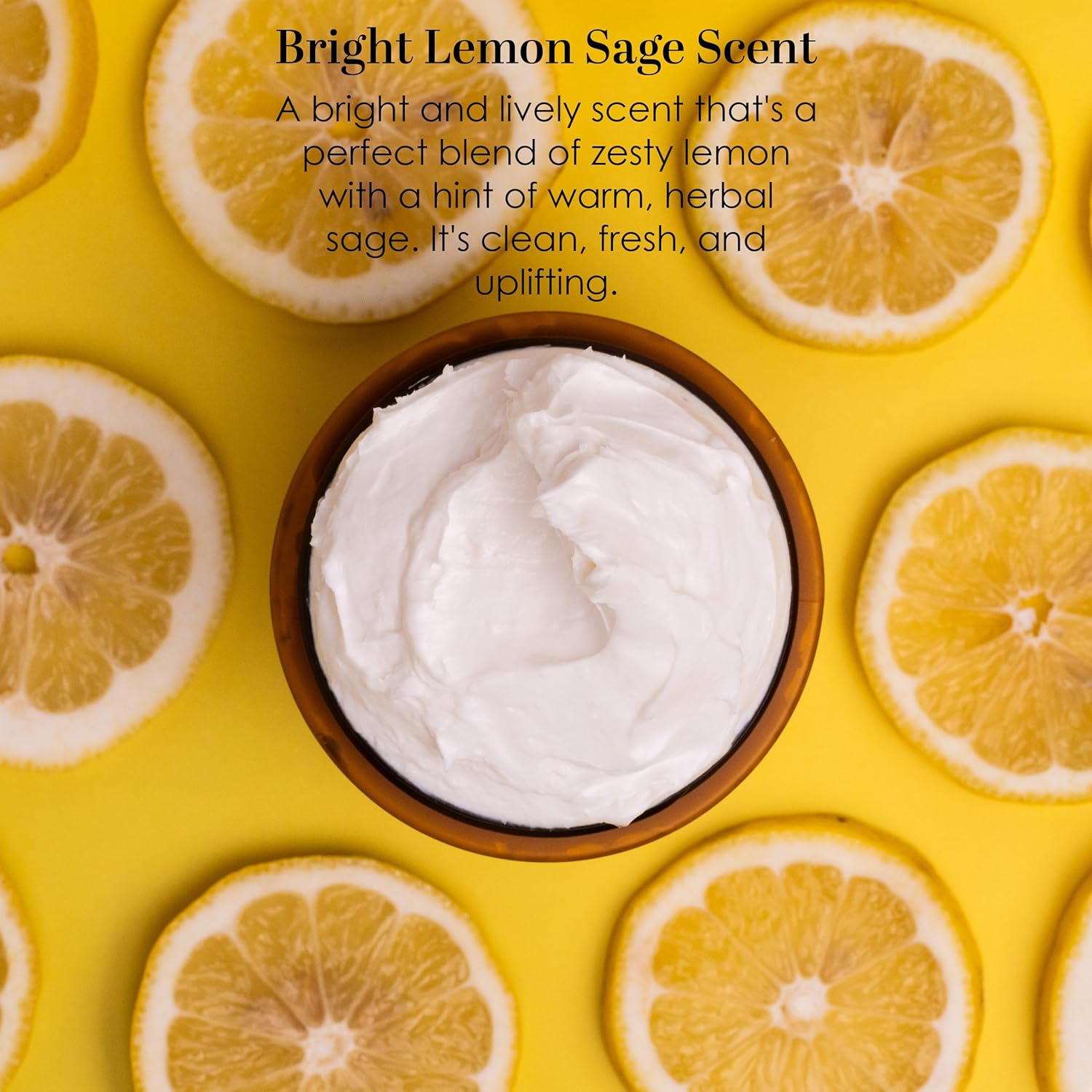 Better Shea Butter Lemon Sage Body Butter for Dry Skin with Raw Shea Butter & Jojoba Oil, Natural Moisturizing Body Cream, Naturally Scented with Essential Oils