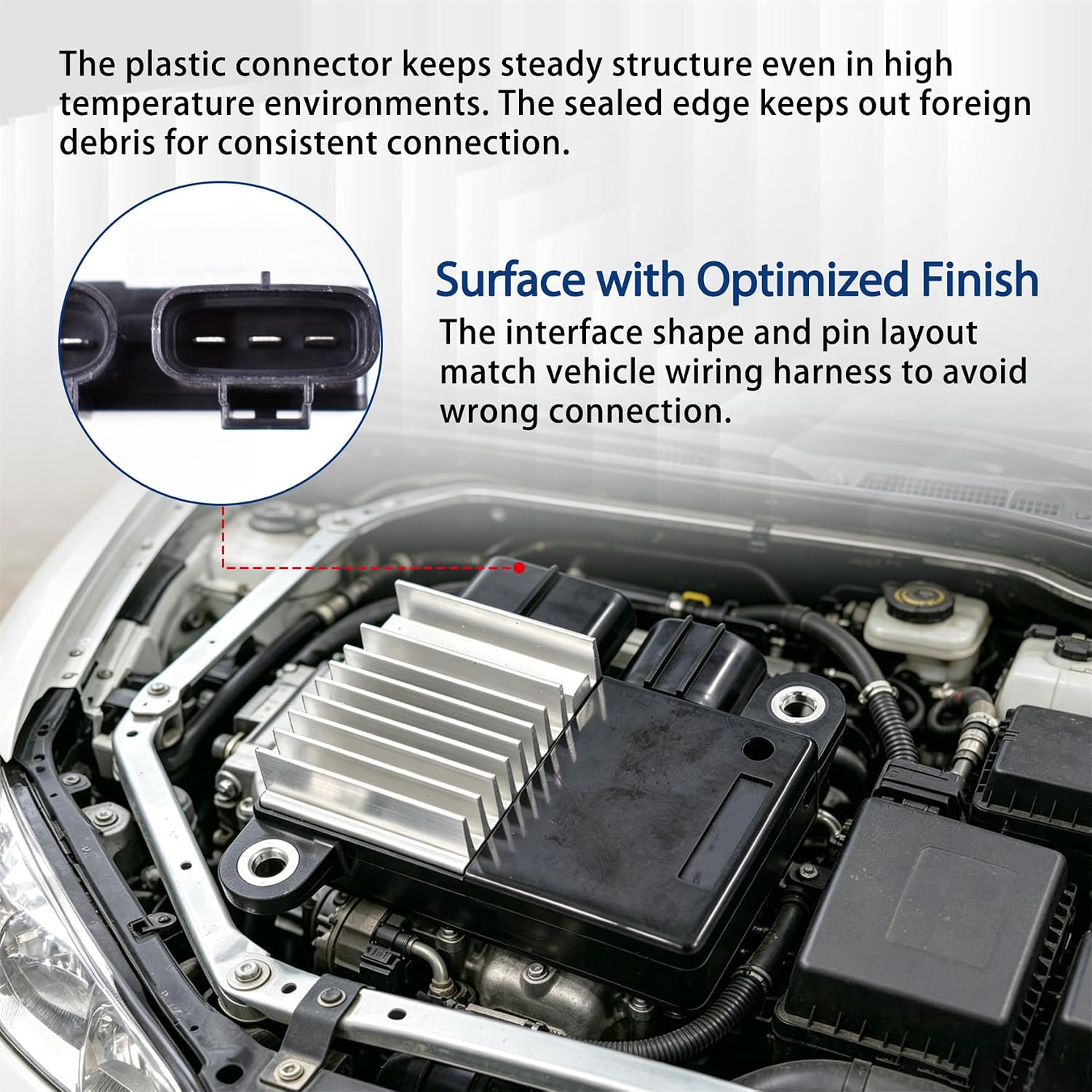 Cooling Fan Control Unit Module Replacement for Corolla Matrix 2009-2013 Replacement for 5 CX-7 2007-2010 89257-12010