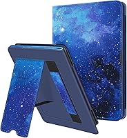 Vista 11 de Fintie Funda con soporte para Kindle de 6 pulgadas (11ª generación-versión 2024/2022), funda de piel sintética con ranura para tarjeta de Mármol