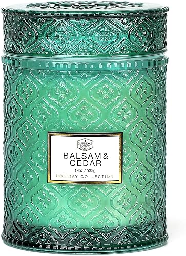 Velas perfumadas grises rústicas, velas perfumadas de chimeneas ahumadas, velas grandes de 19 onzas para el hogar, velas perfumadas de lujo para