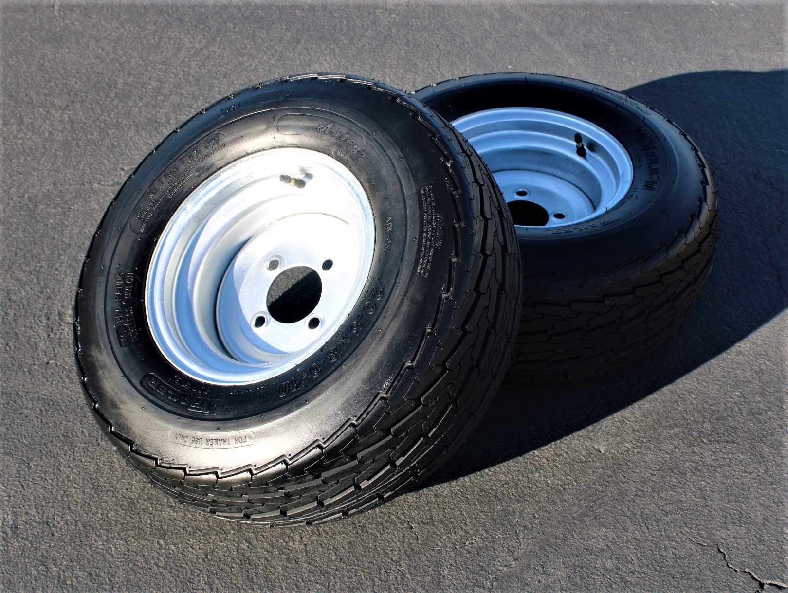 Amazon | Antego タイヤ&ホイール(2個セット) 205/65-10 20.5x8.0-10 