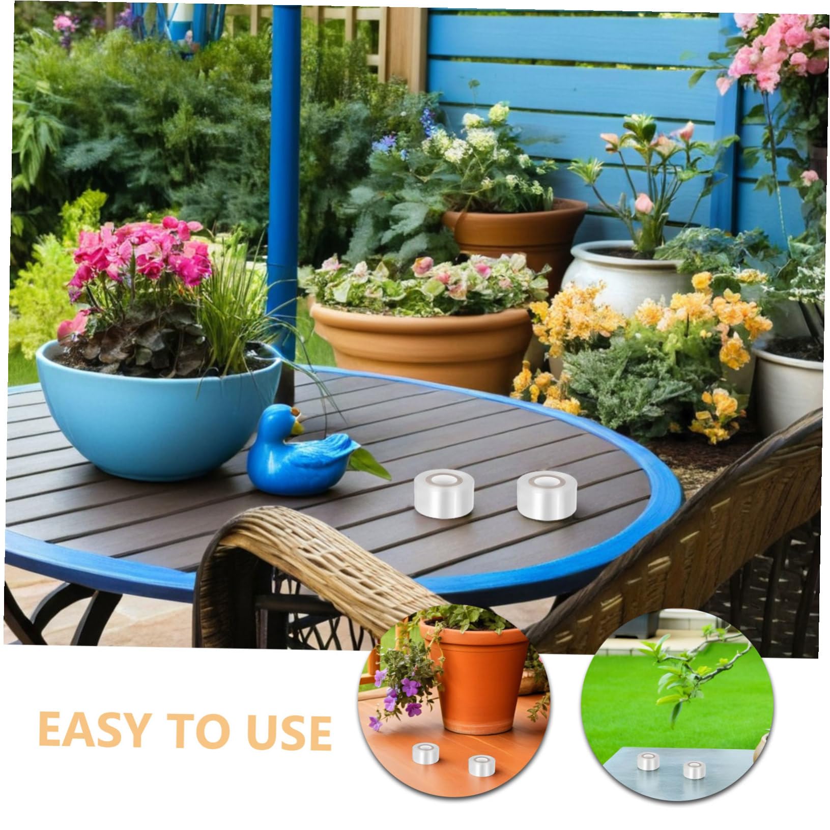 Milisten 10 Rollen Transparentes Dehnbares PE Veredelungsband Selbstklebendes Gartengrafting Tape für Obstbäume Gemüse Blumen Nachhaltiges Pflanzenschutzband für Veredelung und