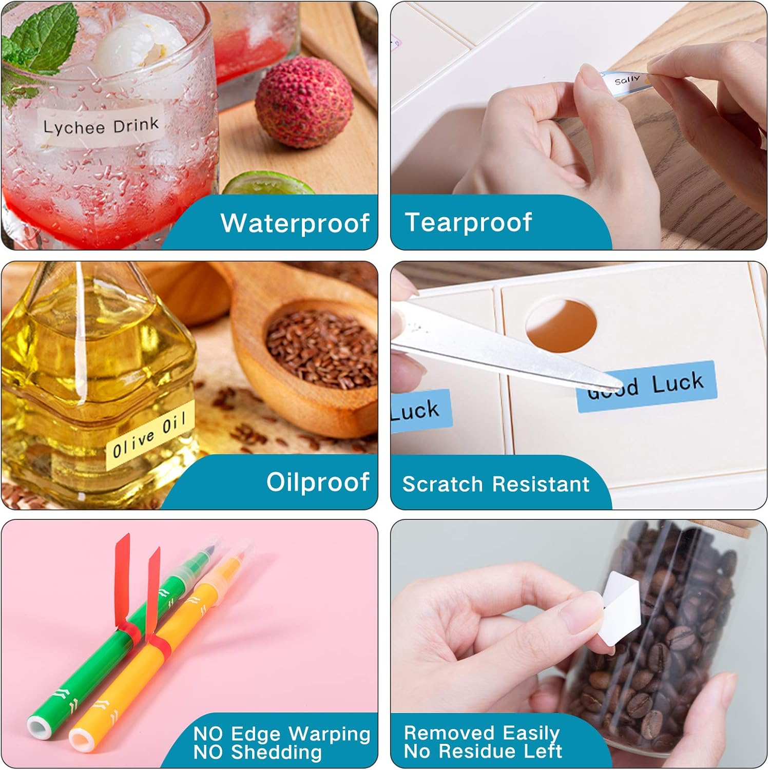 D30 Label - Compatible with Memoking/Phomemo D30 Label Maker, 12x30mm Waterproof Thermal Tape, Light Green/Green/Dark Green Sticker Machine Label, 3 Rolls - Image 8