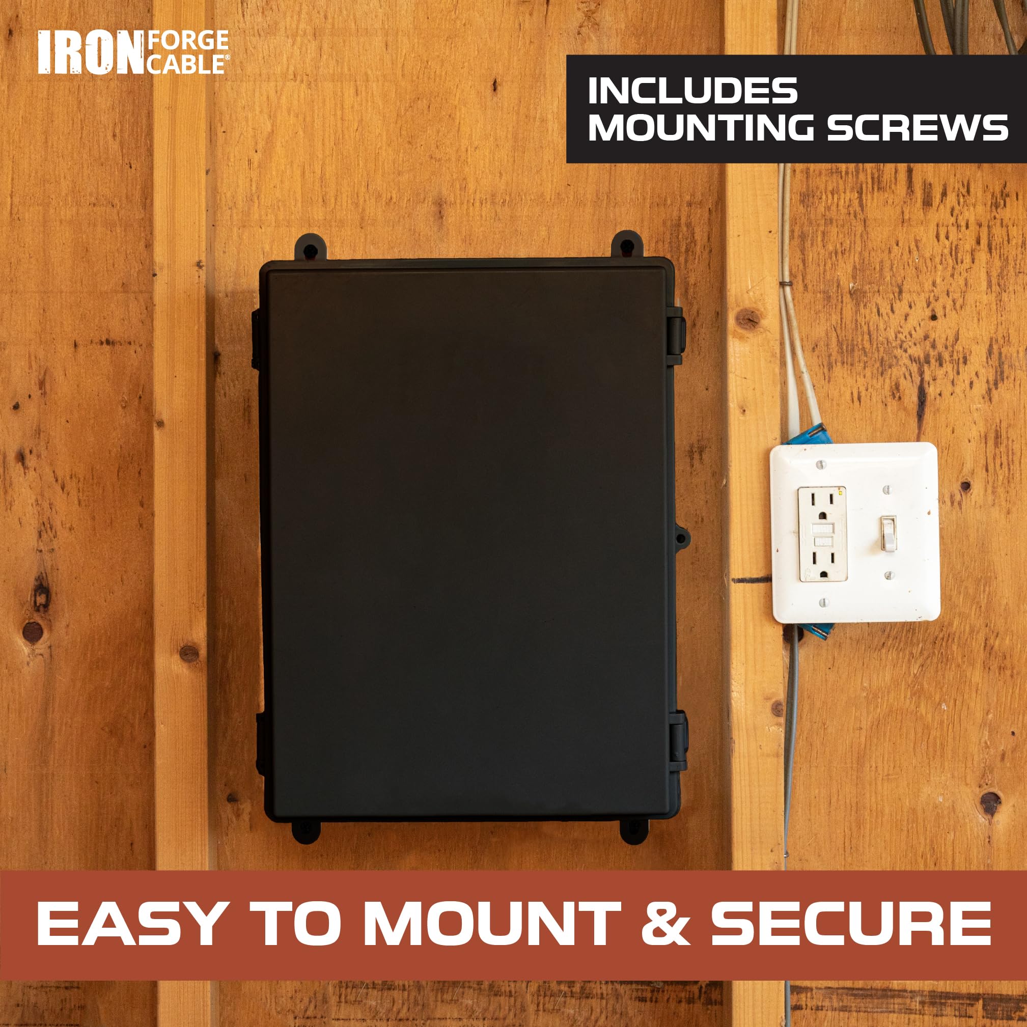 Iron Forge Outdoor Junction Box - Waterproof -5 Iron Forge Outdoor Junction Box - Waterproof -5