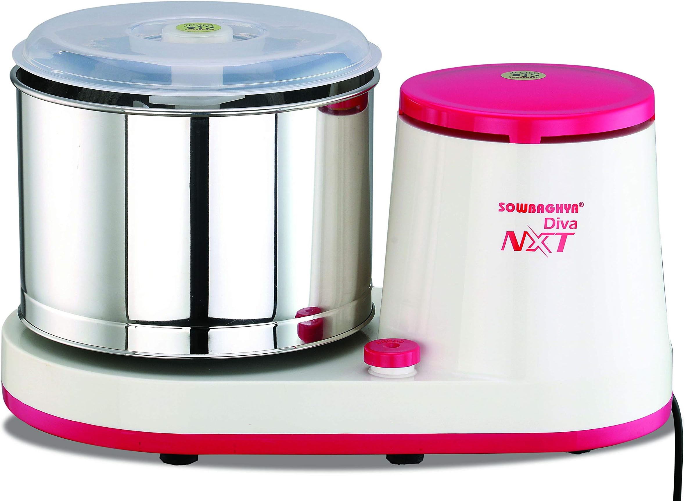 SOWBAGHYA Diva Nxt Wet Grinder (Pink White)