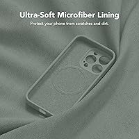 Vista 8 de Funda magnética para iPhone 15 Pro, compatible con MagSafe, [protección completa de la cámara][protector de pantalla] funda protectora de silicona a