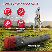 Vista 4 de SKB Cases - Estuche portátil de plástico duro ligero para viajes de aerolíneas con correa acolchada y cierres bloqueables, capacidad para 7 a 8