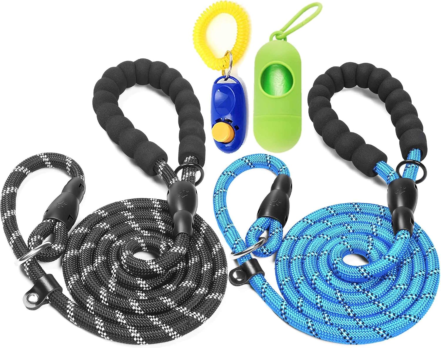 haapaw Slip Lead Dog Leash with Comfortable Padded Handle Reflective, Mountain Climbing Rope Dog Training Leashes for Large Medium Small…