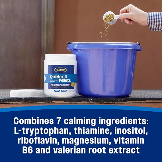 Farnam Quietex II Pellets Daily Horse Calming Supplement, 26 Day Supply