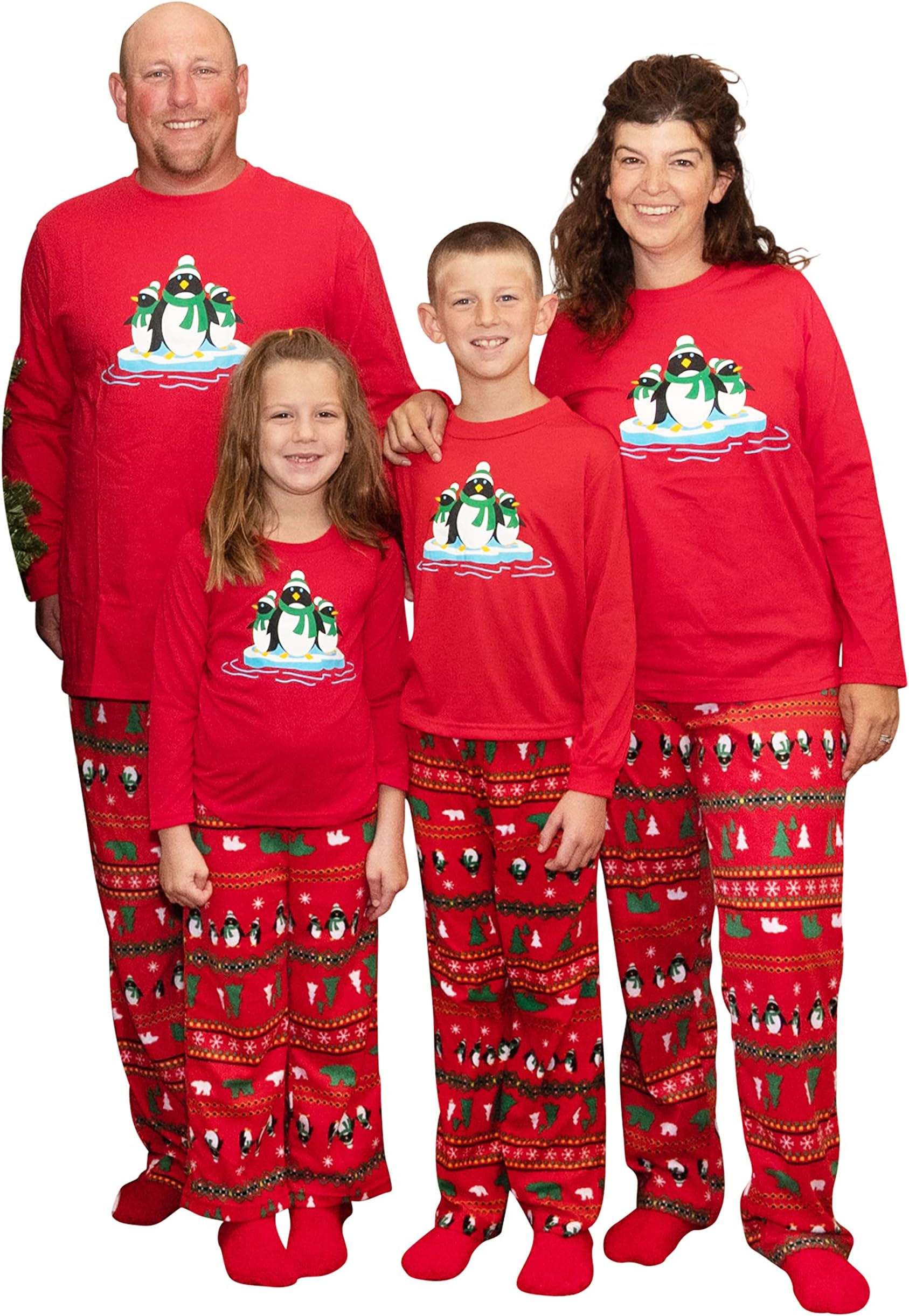 Matching Family Christmas Holiday Pajamas Set + Slipper Socks…