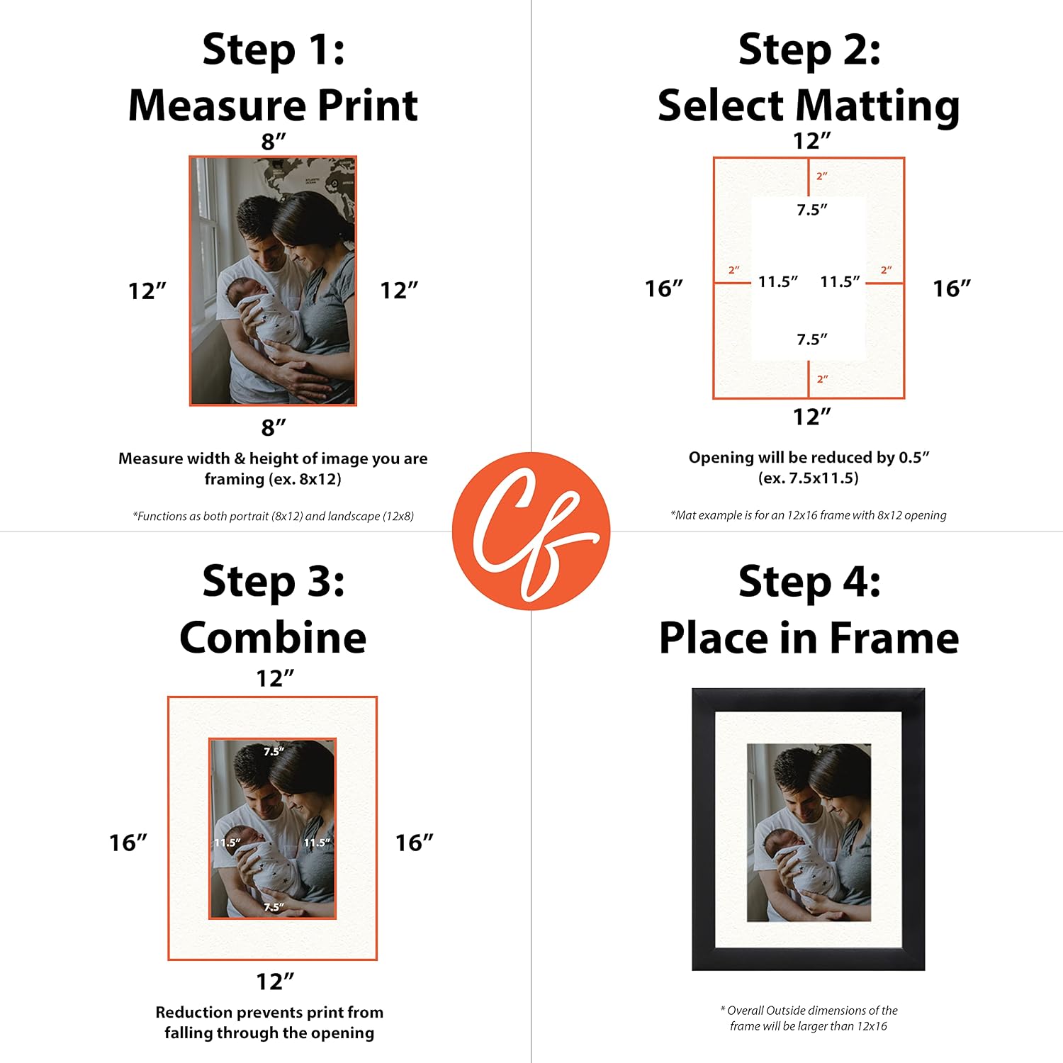 Craig Frames B505 Pre-Cut Mat Board for 14X18 Print, 20X24, Cream Pebble