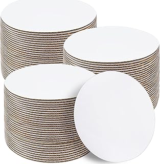 Cake Boards 50 PCS, Cake Boards 10 Inch Round, Cardboard Cake Rounds, Disposable Cake Plates, Food Grade Cake Base Cake Tray Cake Circles, 10 Inch Cake Board White Cardboard Circles Round Base