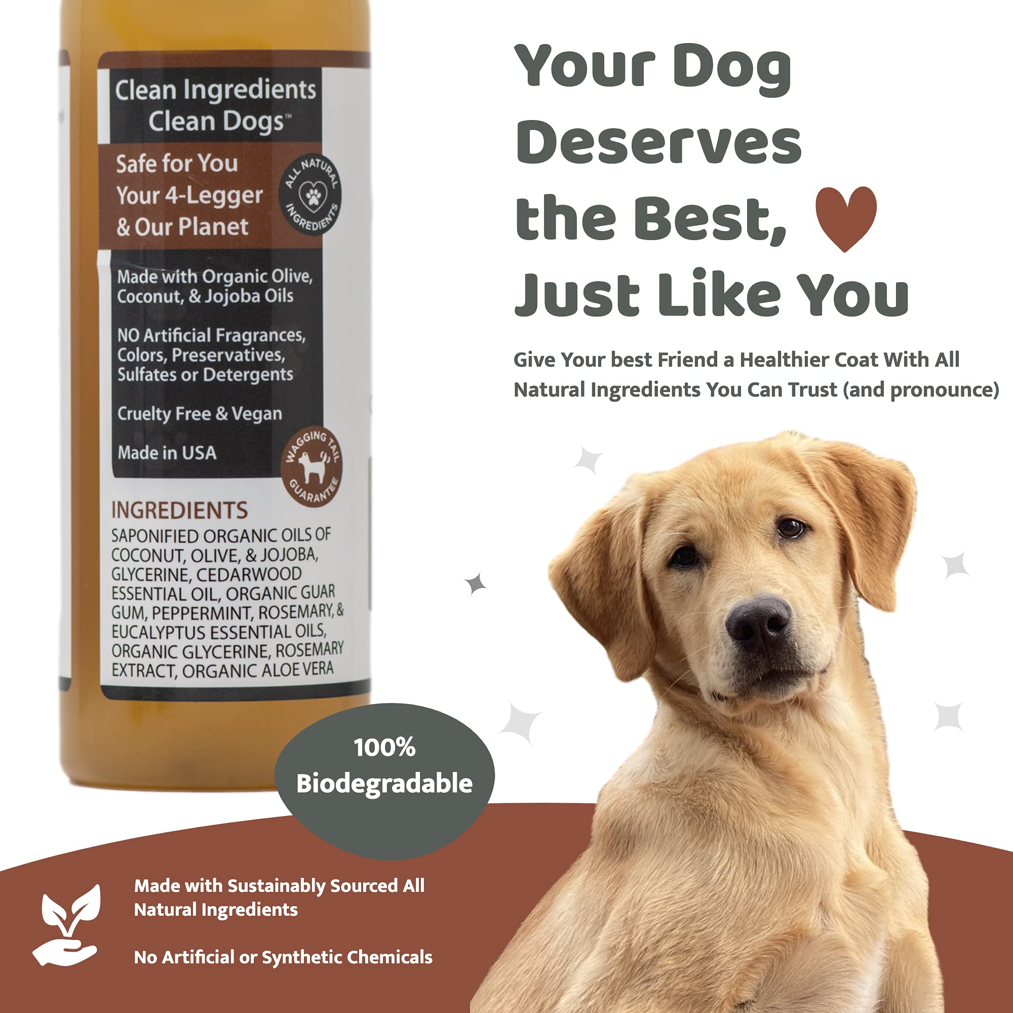 Buy 4Legger Certified Organic Dog Shampoo with Conditioner All