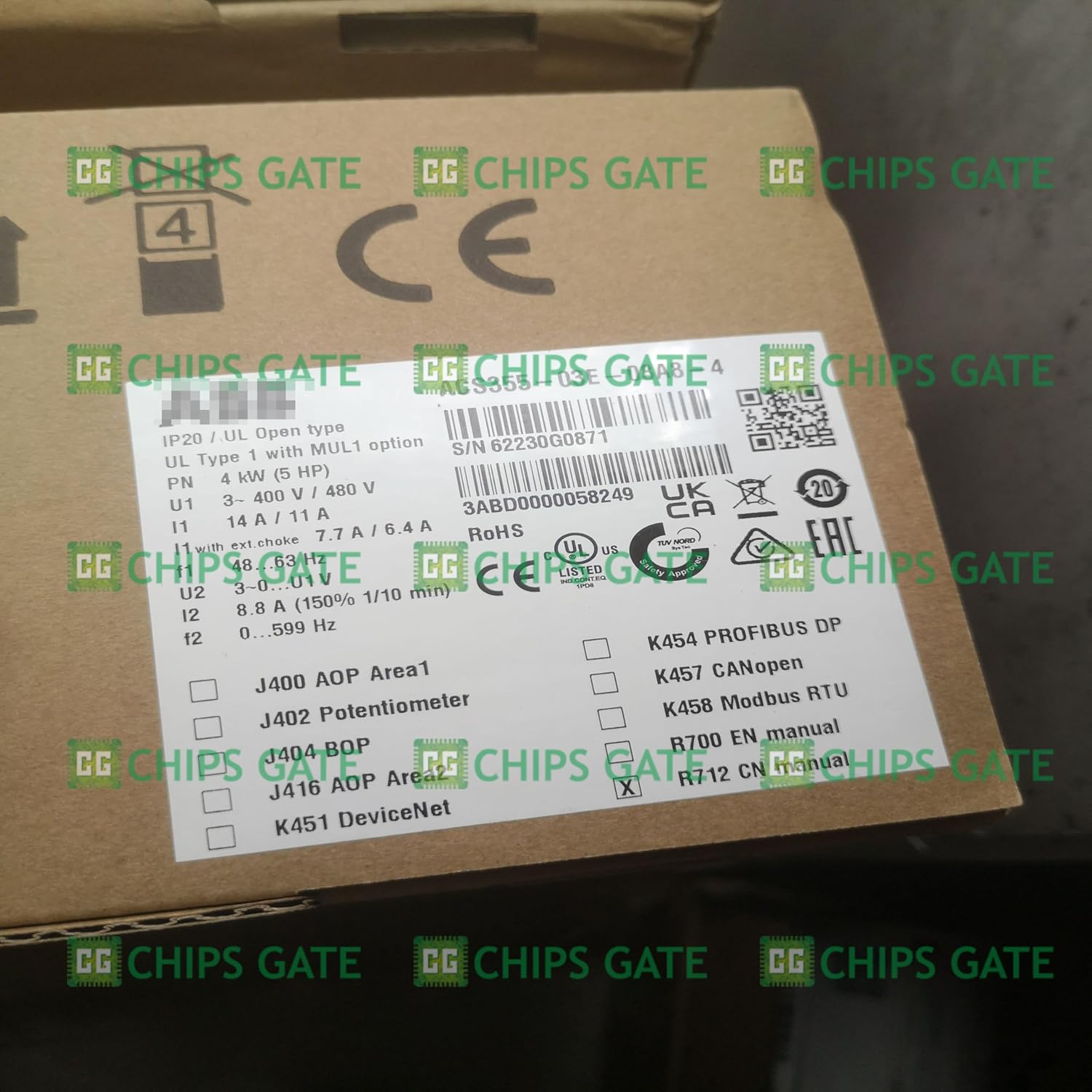 ACS355-03E-08A8-4 1Pcs New ACS355-03E-08A8-4 4Kw with Warranty ACS355-03E-08A8-4