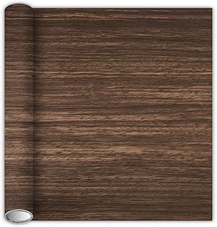 15.75 inch X 9.8 ft Wood Grain Tape, Self Adhesive Wood Tape for Furniture, Wood Grain Repair Tape for Doors,Tables,Chairs,Floors, Handmade Craft,DIY Projects(Brown)