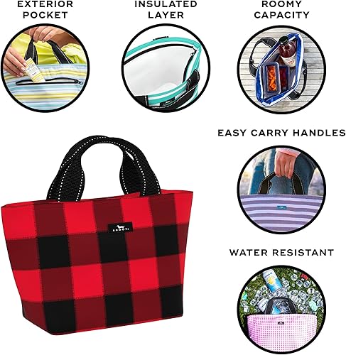 Miniatura 2 de SCOUT Nooner - Lonchera ligera y aislada con bolsillo exterior con cremallera, hielera para mujeres, para uso diario, playa