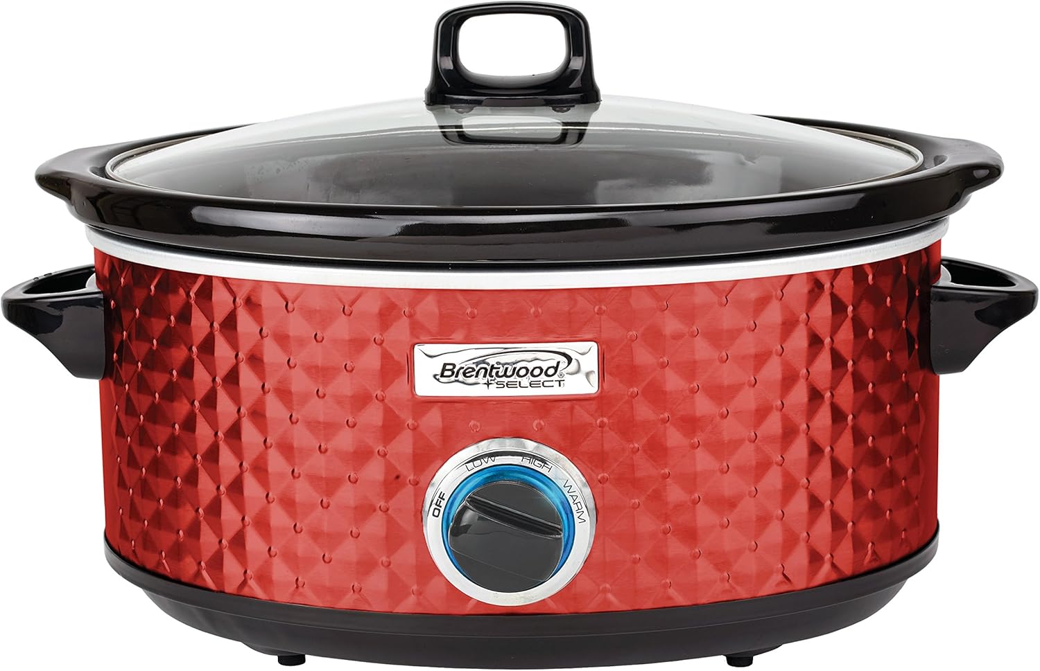Brentwood Select 7 Quart Slow Cooker in Red