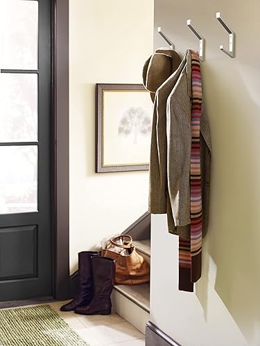 Miniatura 10 de Amerock H37003CZ  Emerge Gancho decorativo de pared de doble punta  Gancho de bronce champán para abrigos, sombreros, mochilas, bolsas  Ganchos para