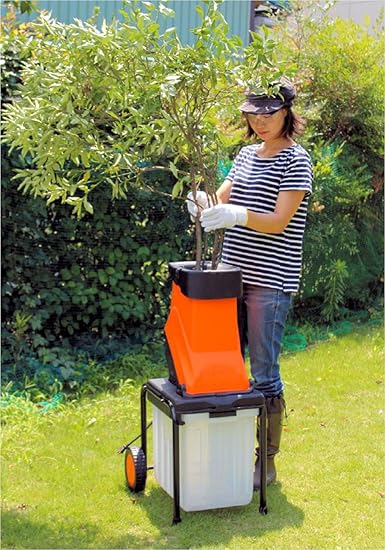 YARD FORCE 枝シュレッダー YF5458 家庭用 枝粉砕機 ハイパワー