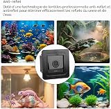 Plyisty Telecamera per Acquario 2K con Lente Antiriflesso, Telecamera per Acquario WiFi Grandangolare da 140°, Rilevamento del Movimento AI, Audio Bidirezionale, Visione Notturna per - 4