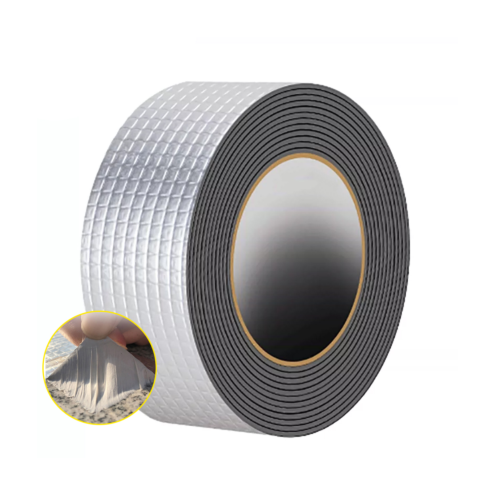 Image of Butyl Tape, 16ft x 2in RV Sealant Tape Butyl Caulk Tape for Motorhome Window Glass Boat Sealing Roof Pipe Patching Fixture EPDM (16ft x 2in)