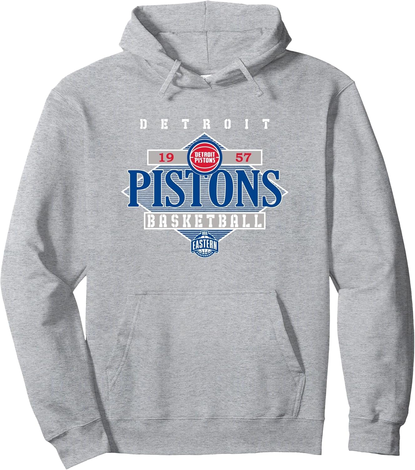 NBA Official Detroit Pistons Diamond Look Heat Pullover Hoodie