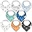 KeaBabies 8-Pack Organic Baby Bandana Bibs for Boys, Girls - Super Absorbent Triangle Baby Bibs for Drooling and Teething Infant, 100% Cotton Extra Soft for Newborn, Infant 0-36 Months (Cosmo)