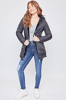 Amazon.com: YMI Womens Junior Reversible Faux Fur Puffer