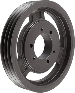 Martin 3 5V 520 SDS Hi-Cap QD Sheave, 5V Belt Section, 3 Grooves, SDS Bushing required, Class 30 Gray Cast Iron, 5.2" OD, 4771 max rpm, 5.1" Pitch Diameter