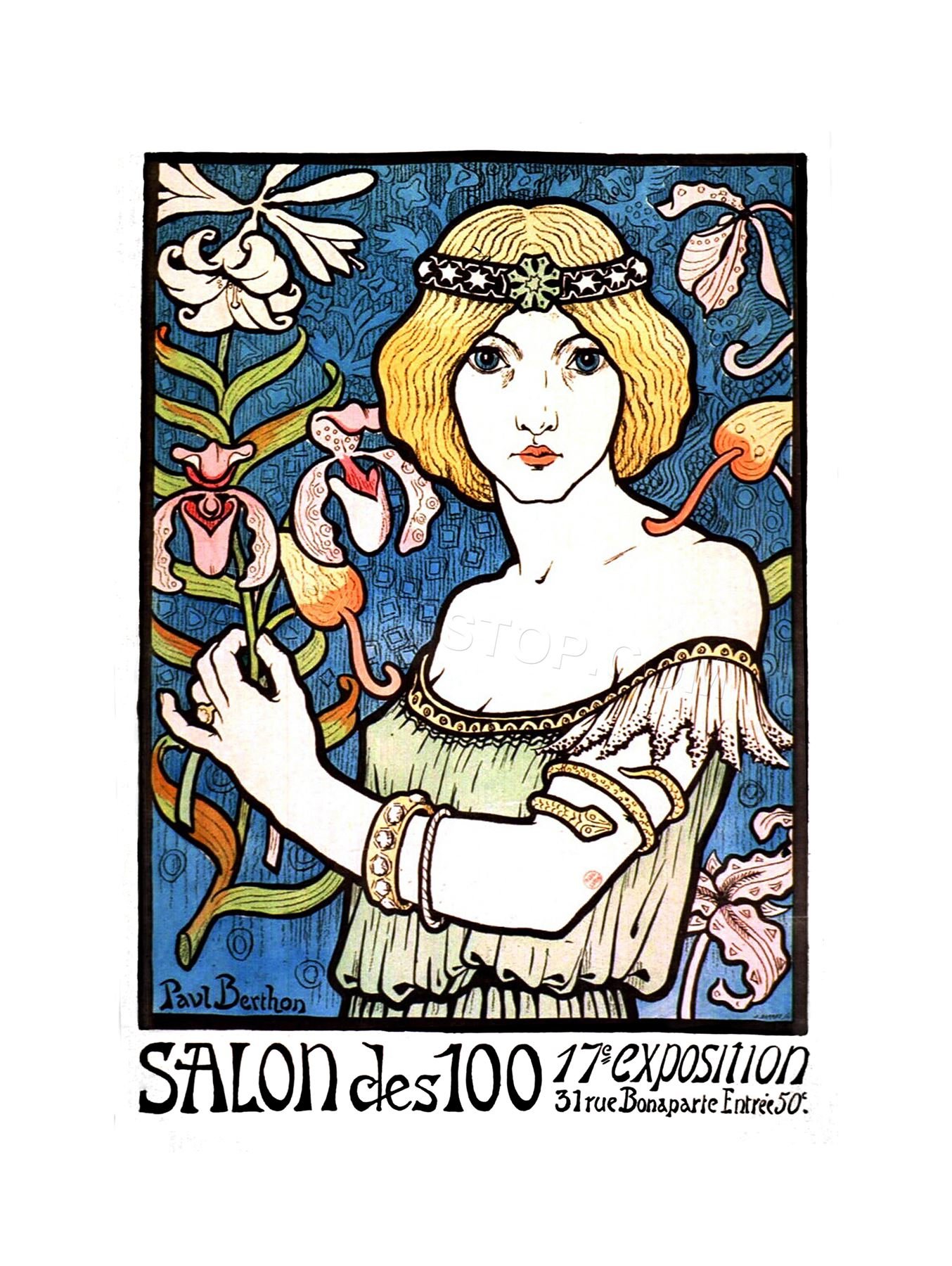 Wee Blue Coo Vintage Ad Exhibition Nouveau Paris France Wall Art Print