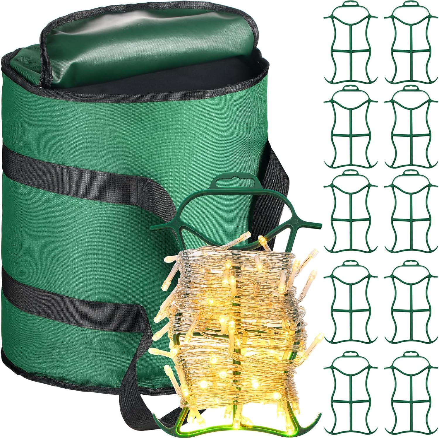 10 Pcs Christmas Lights Storage Holder and 1 Light Storage