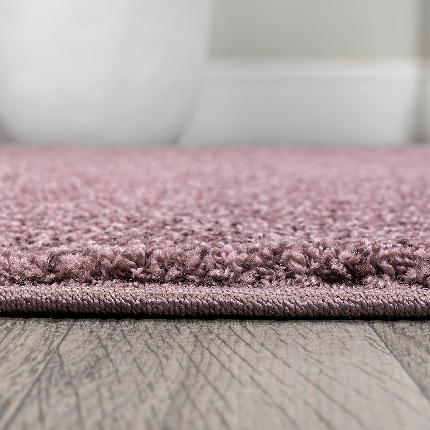 JONATHAN Y Haze Solid Low-Pile Light Purple 3x5 Oval Indoor Area Rug, Coastal,Bohemian,Minimalist,Classic, Easy-Cleaning for Living Room,Bedroom,Kitchen,Pet Friendly,Non-Shedding (SEU100R-3OV)