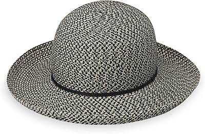 Wallaroo Hat Company â€“ Womenâ€™s Amelia Sun Hat â€“ UPF 50+ Sun Protection, Packable, and Adjustable Sizing for Medium Crown Sizes â€“ Elegant Hat Sun-Smart Hat for Parties and Outdoor Events (Mixed Black)