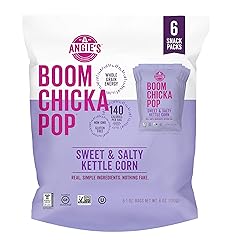 Angie’s BOOMCHICKAPOP Sweet & Salty Kettle Corn Popcorn, 1 oz. Individual Bag, 6-Count