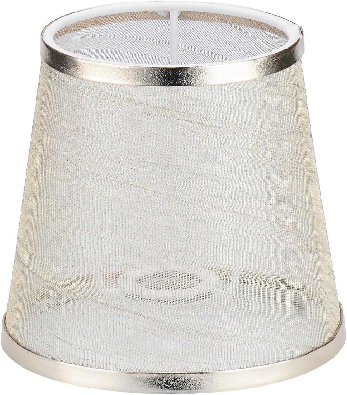 Creative Transparent Lamp Shades for Table Lamps Small Clip on (4x6x5.5in) Chandelier Handmade Modern E14 Screw Lampshade Classic Simple Style Crystal Candle Glass Lamp Shade Cloth Design 1