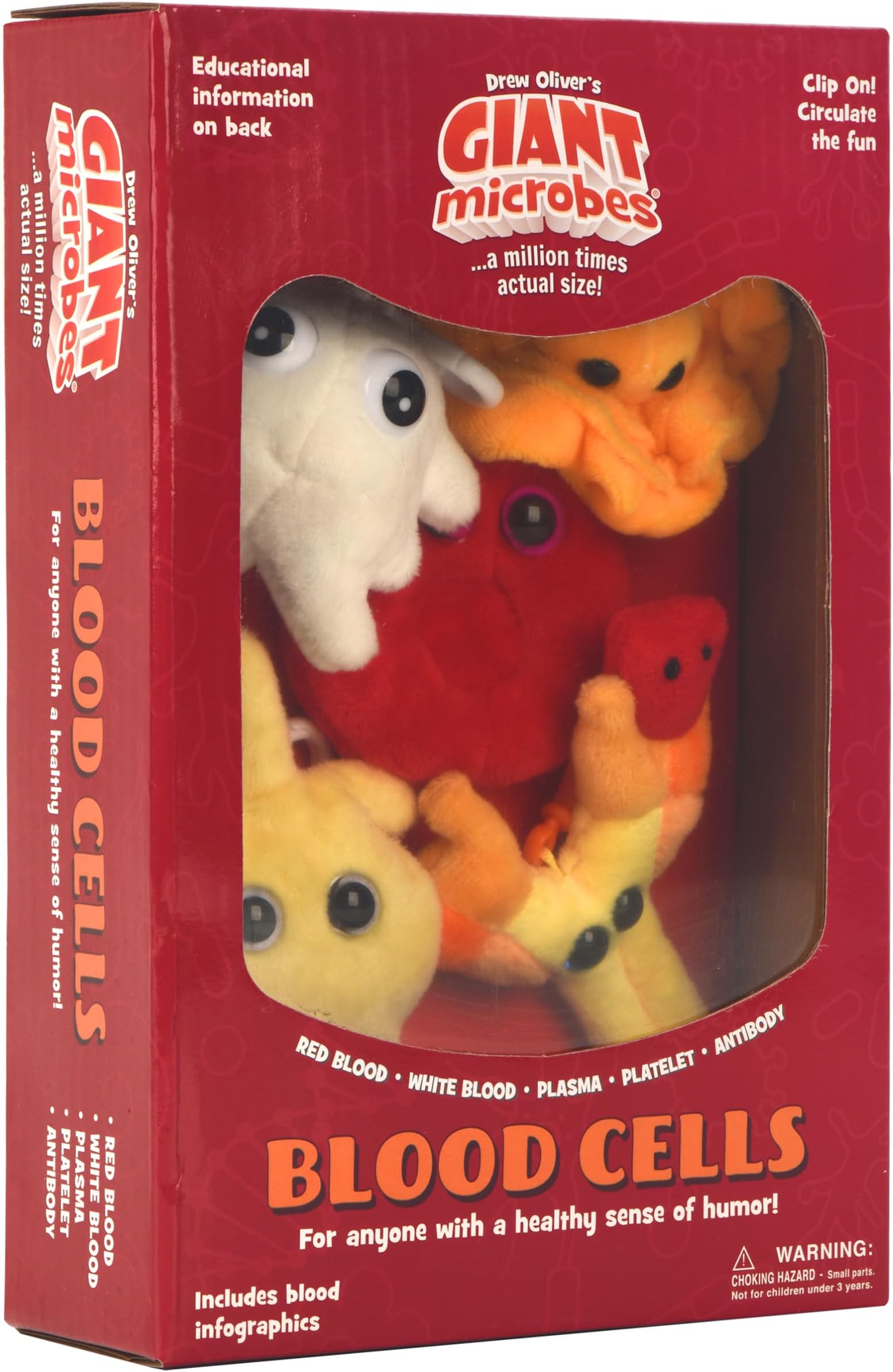 GIANT MICROBES Giantmicrobes Themed Gift Boxes - Blood Cells