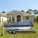Grey PEVA Boat Cover 14-16ft x 90in gallery image
