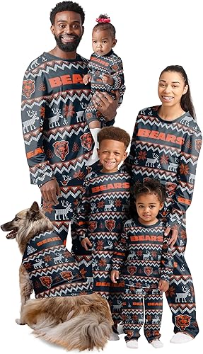 Miniatura 10 de FOCO NFL womens Nfl Team Ugly Pattern Matching Set Family Holiday Pajamas