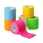 Mr. Pen- Self Adhesive Bandage Wrap, 6 Pack, Colorful, 2 x 5 Yards, Adhesive Bandages, Cohesive Bandage, Medical Wrap, Elastic Bandage Wrap, Bandage Tape, Self Sticking Bandage Wrap