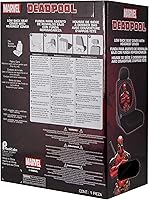 Vista 3 de Plasticolor 008669R01 Deadpool Repeater de Marvel Funda de asiento de espalda baja universal para coche, camioneta o SUV